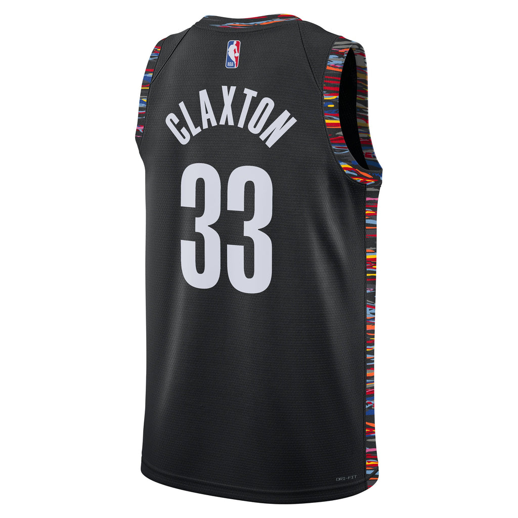 Brooklyn Nets Nike 2025/26 City Edition Swingman Jersey - Black - Nic Claxton - Unisex