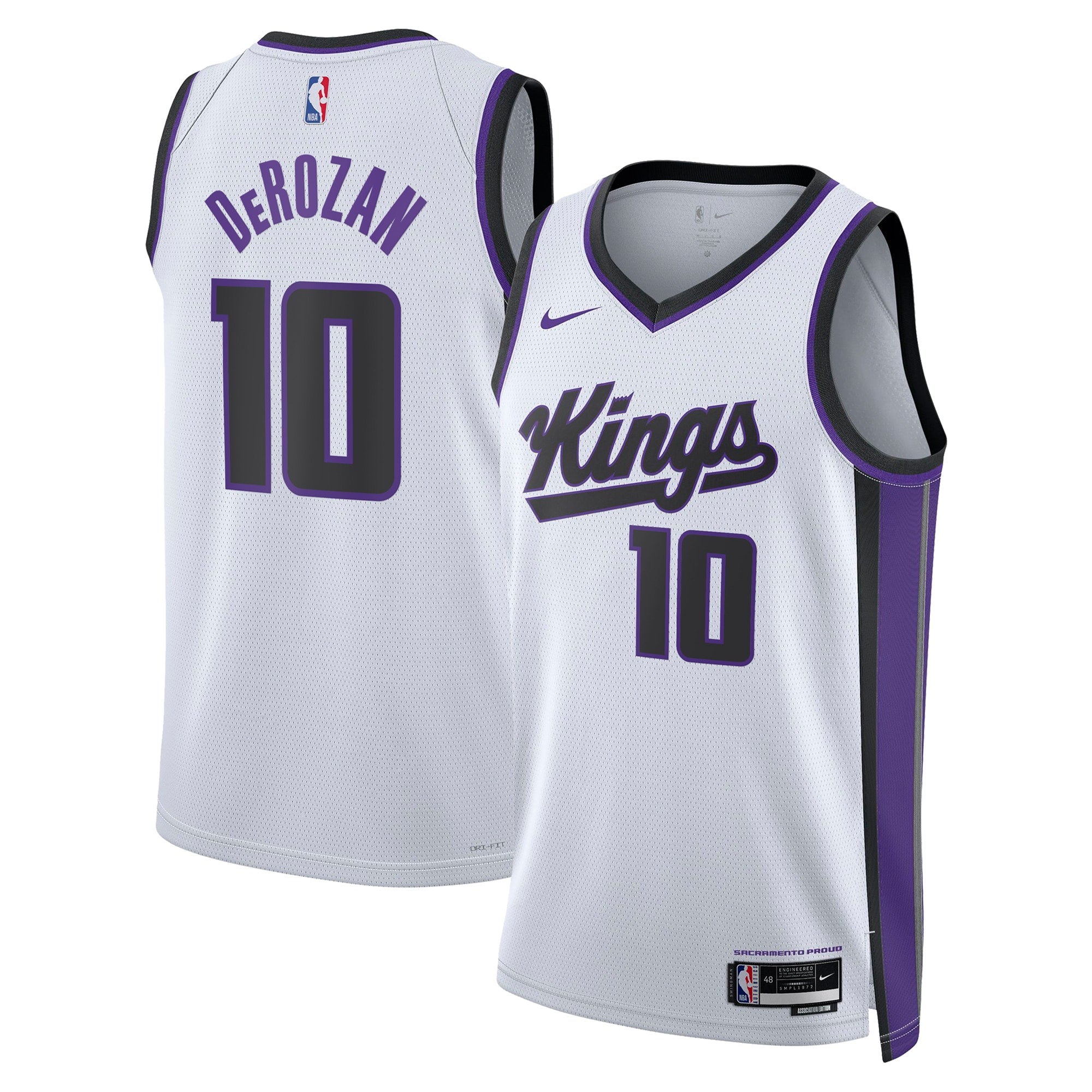 Sacramento Kings Nike Association Edition Swingman Jersey - White - DeMar DeRozan - Unisex