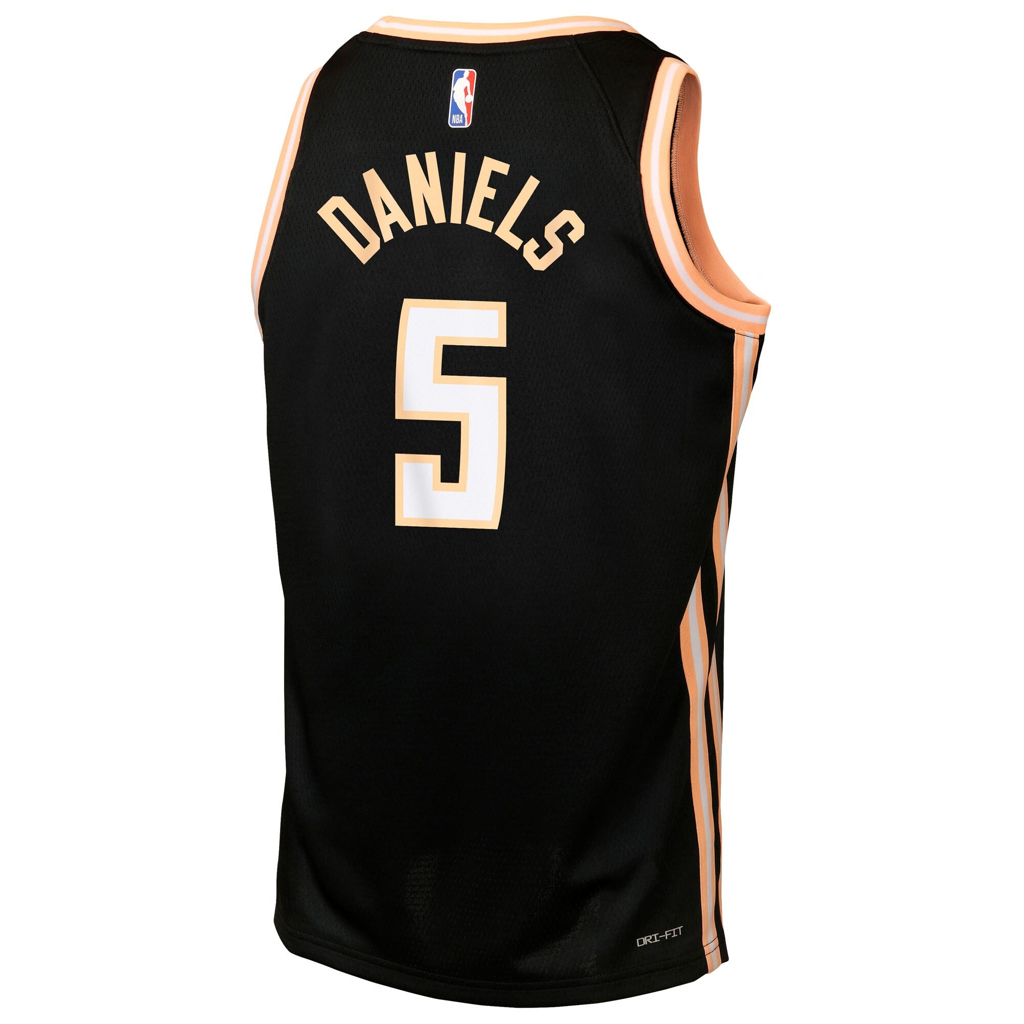 Atlanta Hawks Nike 2025/26 City Edition Swingman Jersey - Black - Dyson Daniels - Youth