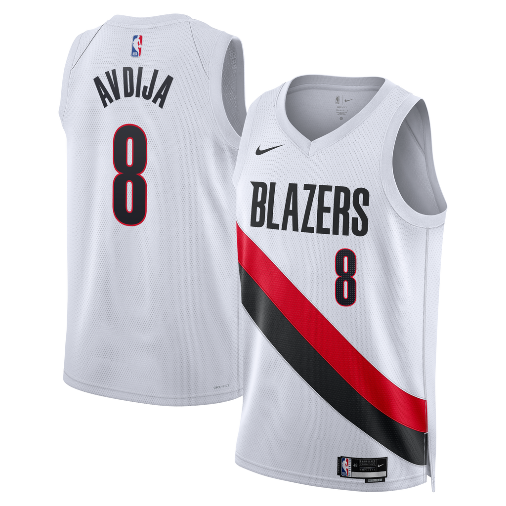 Portland Trail Blazers Nike Replica Association Edition Swingman Jersey - White - Deni Avdija - Unisex