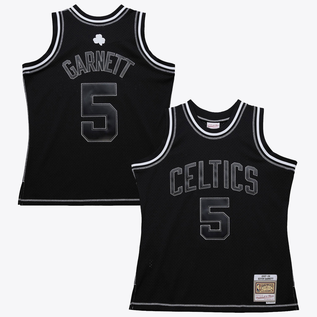 Boston Celtics Mitchell & Ness Kevin Garnett 2007 Contrast 2K Swingman Jersey - Black