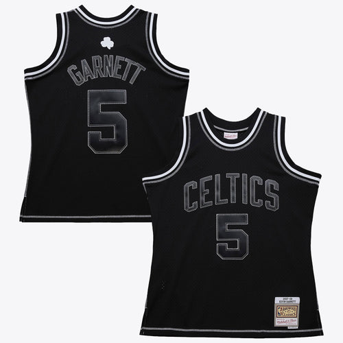 Boston Celtics Mitchell & Ness Kevin Garnett 2007 Contrast 2K Swingman Jersey - Black