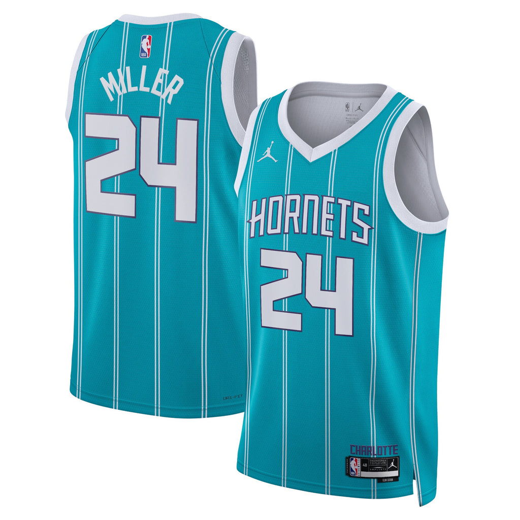 Charlotte Hornets Jordan Brand Icon Edition Swingman Jersey - Teal - Brandon Miller - Unisex