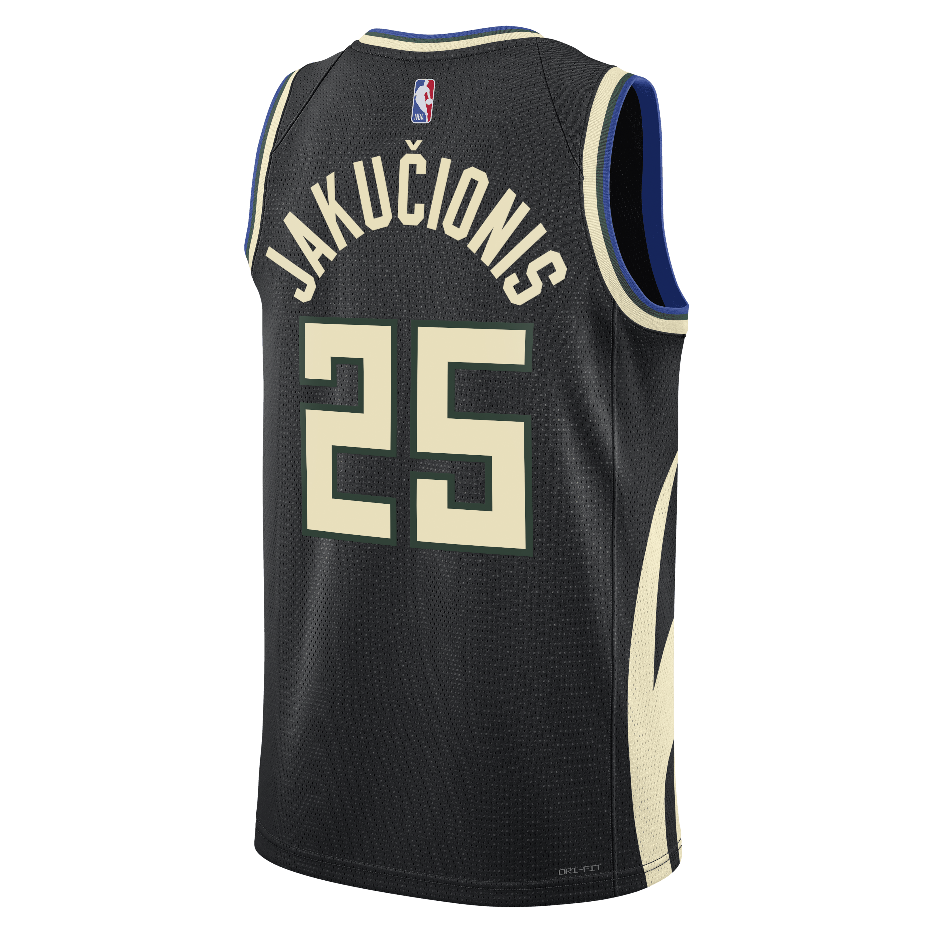 Milwaukee Bucks Jordan Brand Statement Edition Swingman Jersey - Hunter Green - Kasparas Jakučionis - Unisex