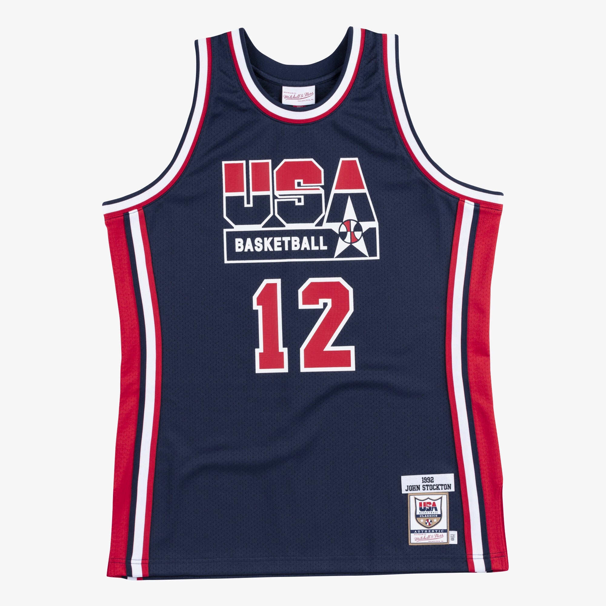 USA Basketball Mitchell & Ness Authentic Jersey John Stockton 1992