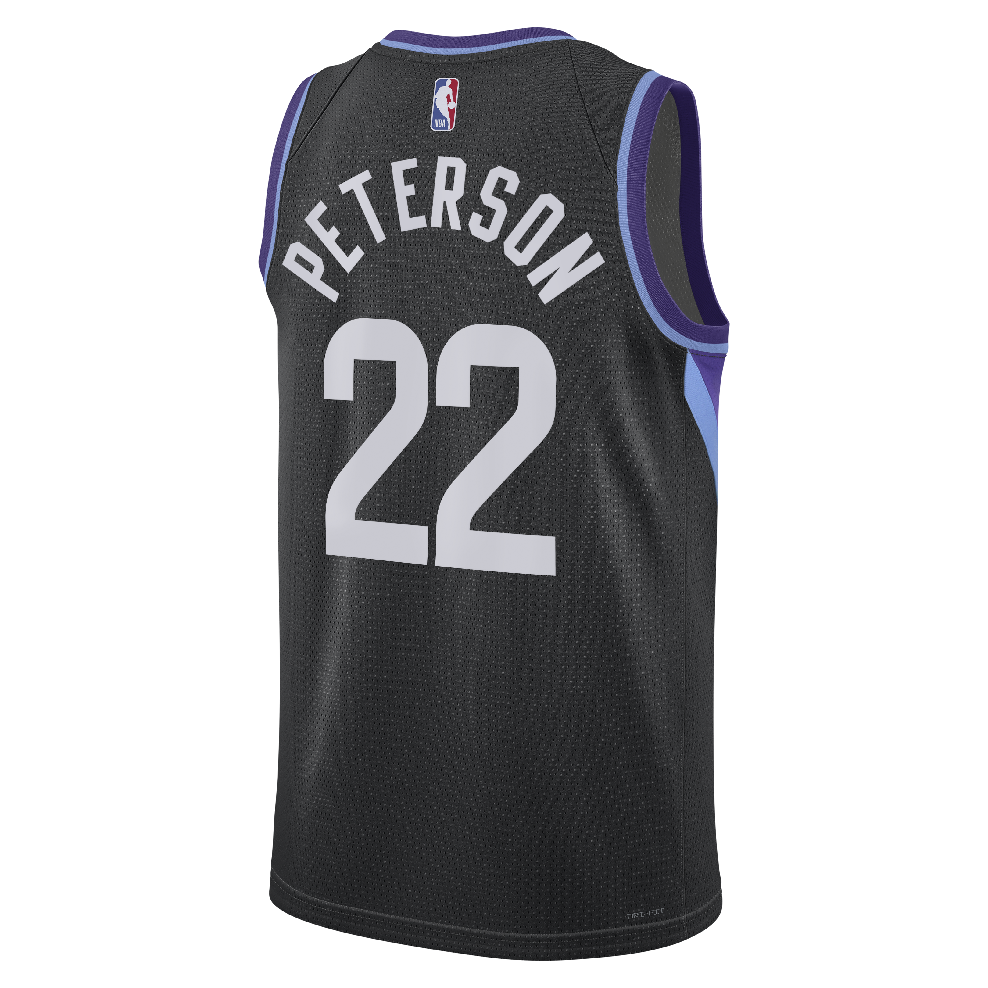 Utah Jazz Jordan Brand Statement Edition Swingman Jersey - Black - Darryn Peterson - Mens