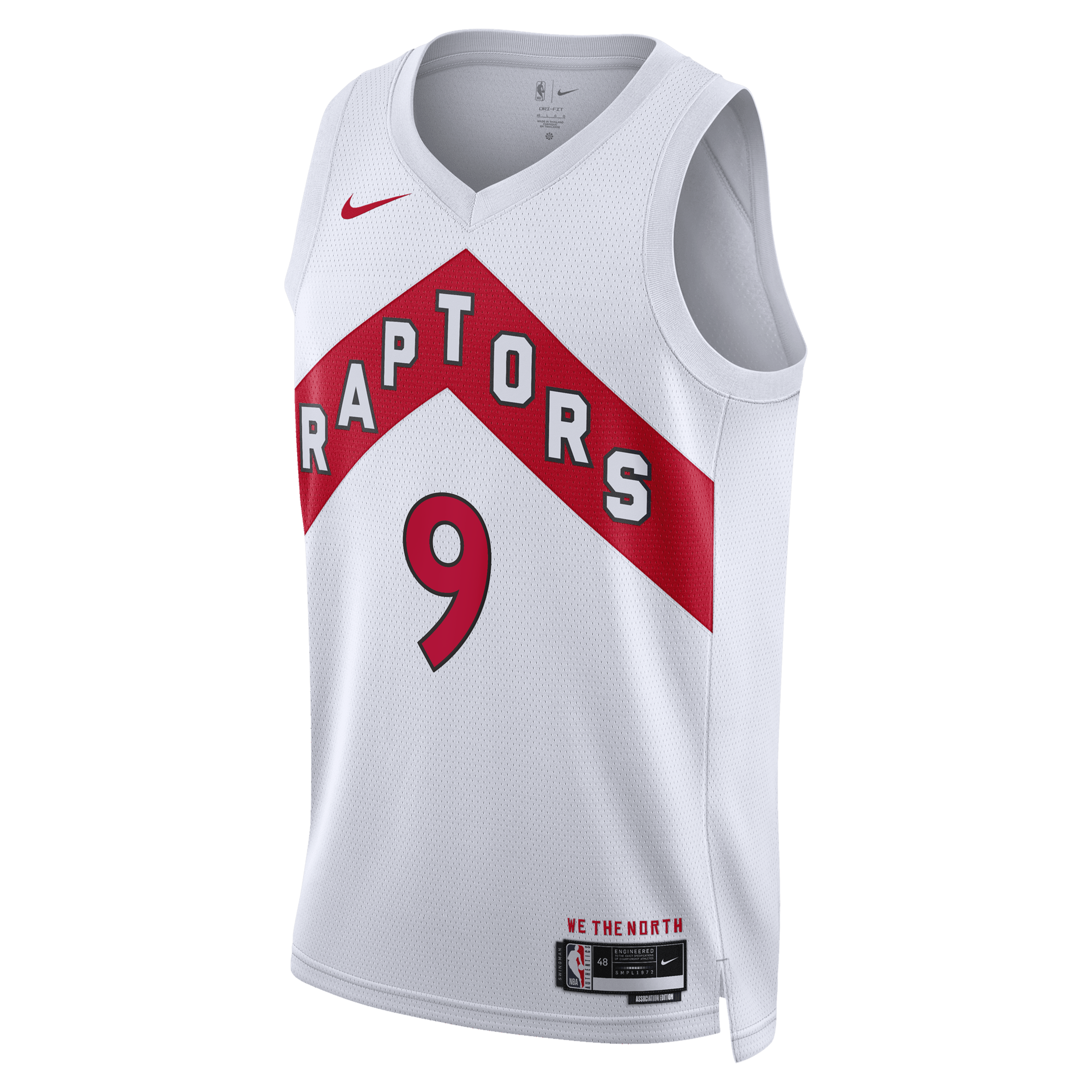 Toronto Raptors Nike Association Edition Swingman Jersey - White - RJ Barrett - Unisex