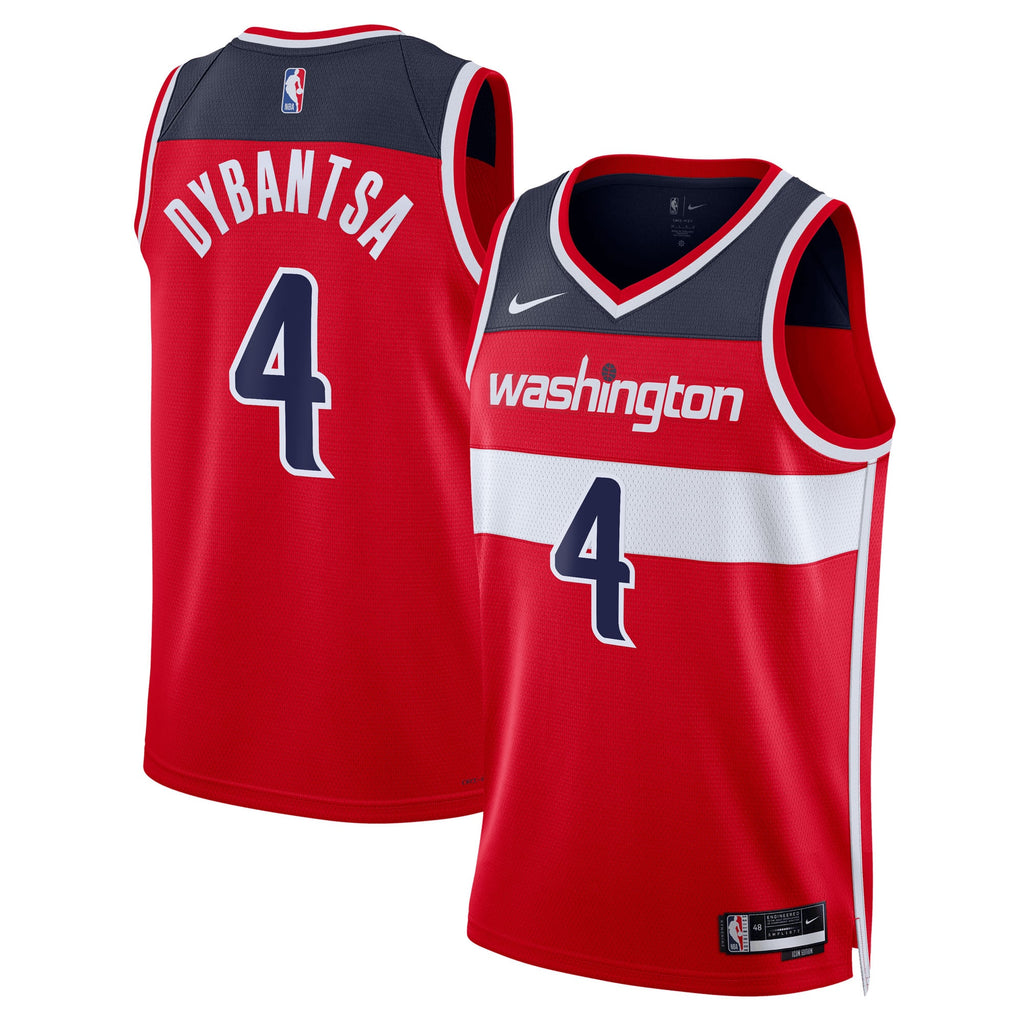 Washington Wizards Nike Icon Swingman Jersey - Red - AJ Dybantsa - Unisex