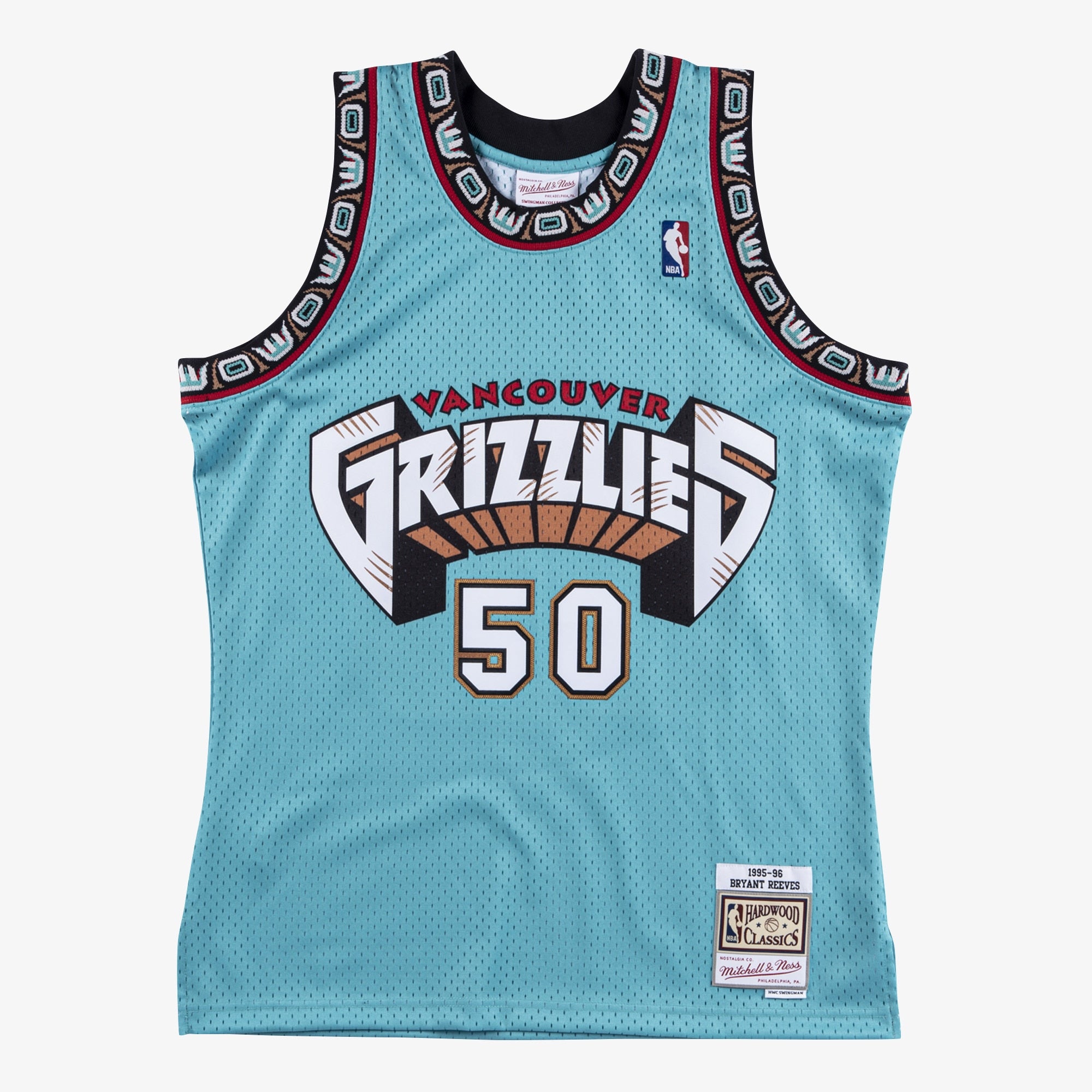 Vancouver Grizzlies Mitchell & Ness Bryant Reeves 1995 Swingman Authentic Jersey - Teal