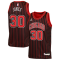 Chicago Bulls Jordan Brand Statement Edition Jersey - Black - Tre Jones - Youth