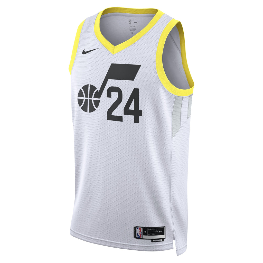 Utah Jazz Nike Association Edition Swingman Jersey - White - Walker Kessler - Unisex