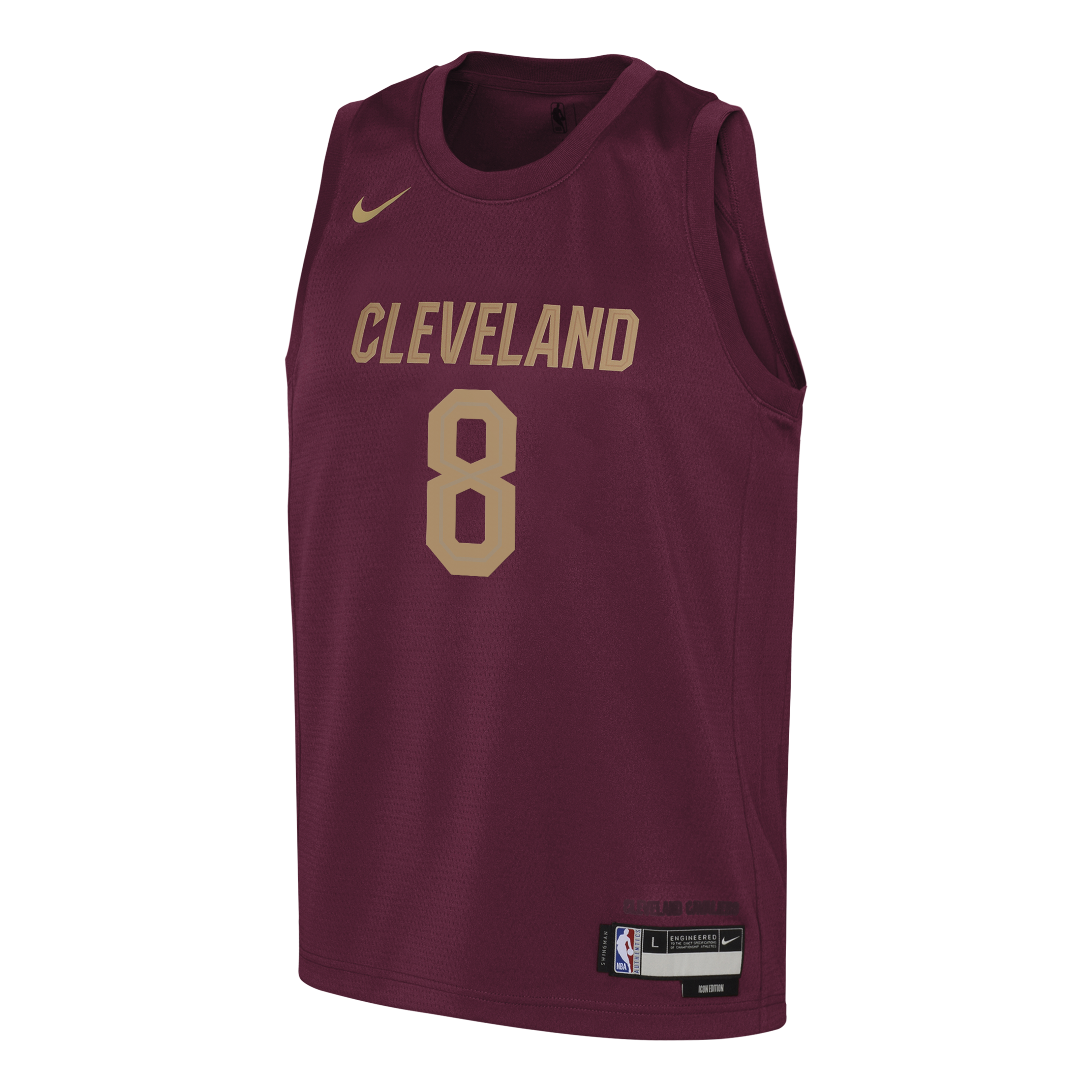 Cleveland Cavaliers Nike Icon Edition Swingman Jersey - Wine - Dennis Schröder - Youth