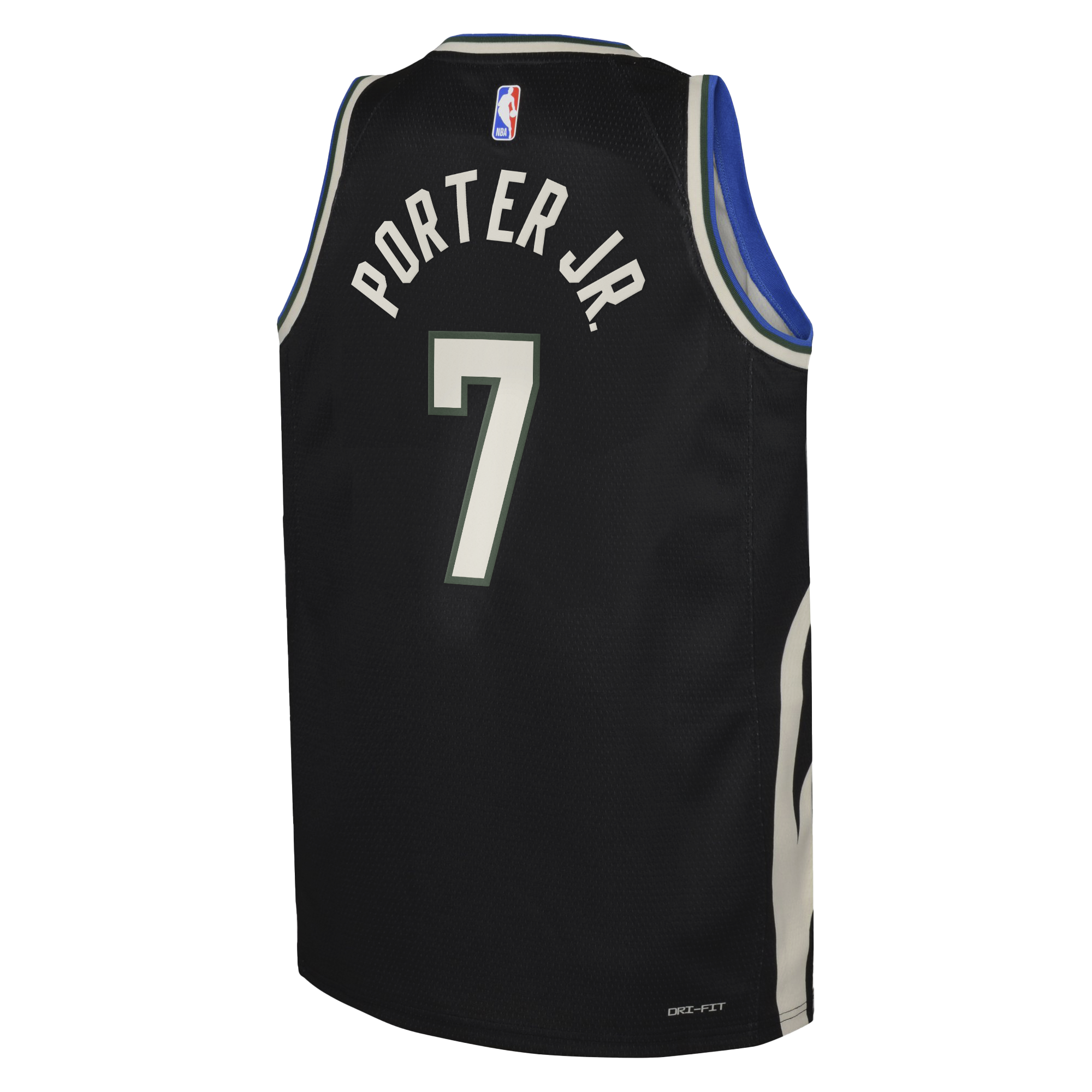 Milwaukee Bucks Jordan Brand Statement Edition Swingman Jersey - Hunter Green - Kevin Porter Jr. - Youth
