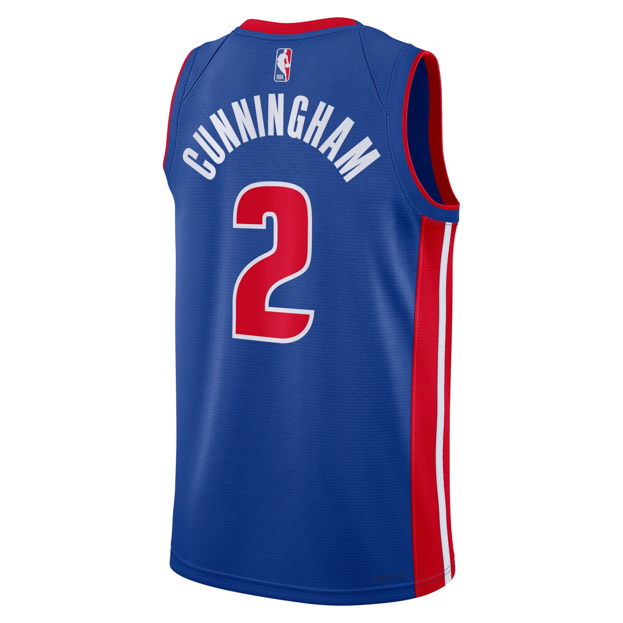 Detroit Pistons Nike Icon Edition Swingman Jersey - Blue - Cade Cunningham - Unisex