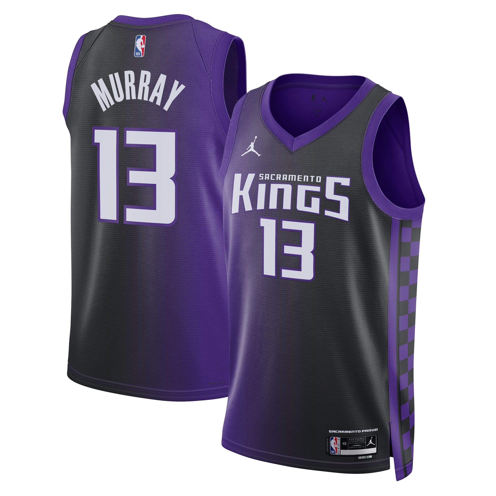 Sacramento Kings Jordan Brand Statement Edition Swingman Jersey - Purple - Keegan Murray - Unisex