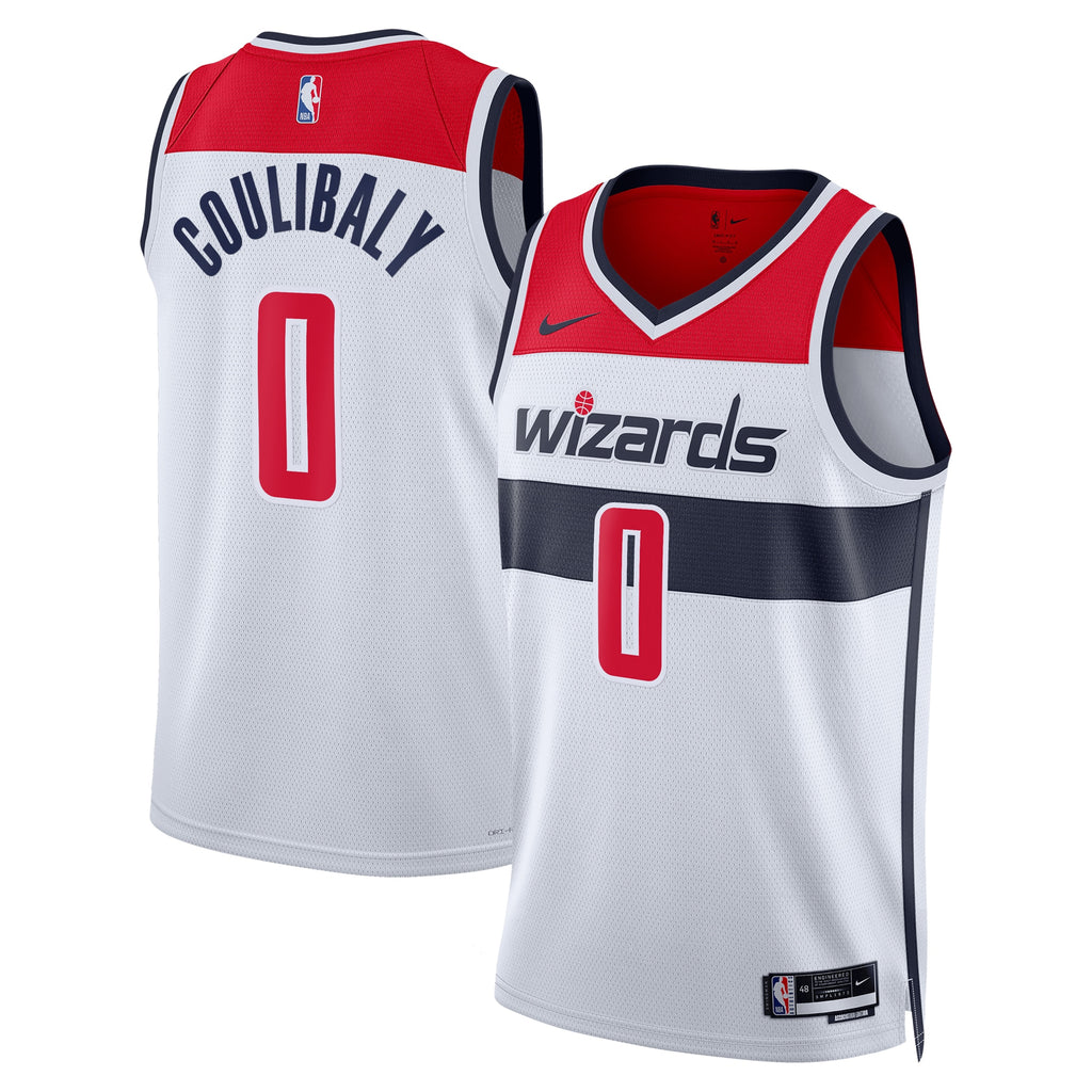 Washington Wizards Nike Association Edition Swingman Jersey - White - Bilal Coulibaly - Unisex