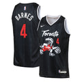 Toronto Raptors Nike 2025/26 City Edition Swingman Jersey - Black - Scottie Barnes - Youth