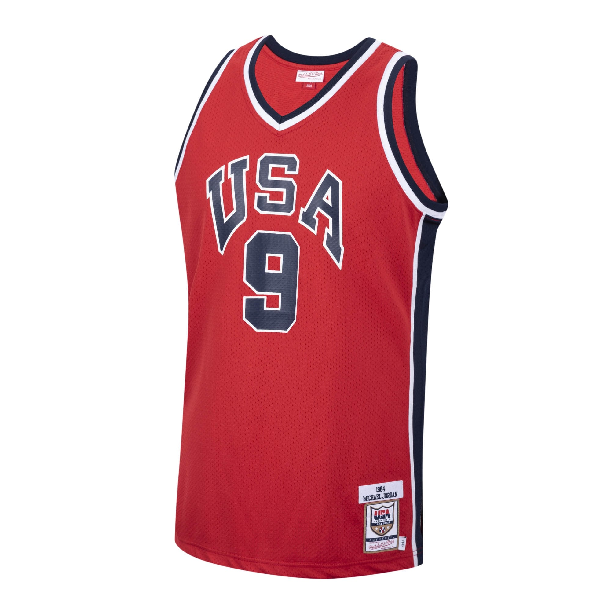USA 1984 Michael Jordan USA Basketball Authentic Alternate Jersey By Mitchell & Ness - Red - Mens
