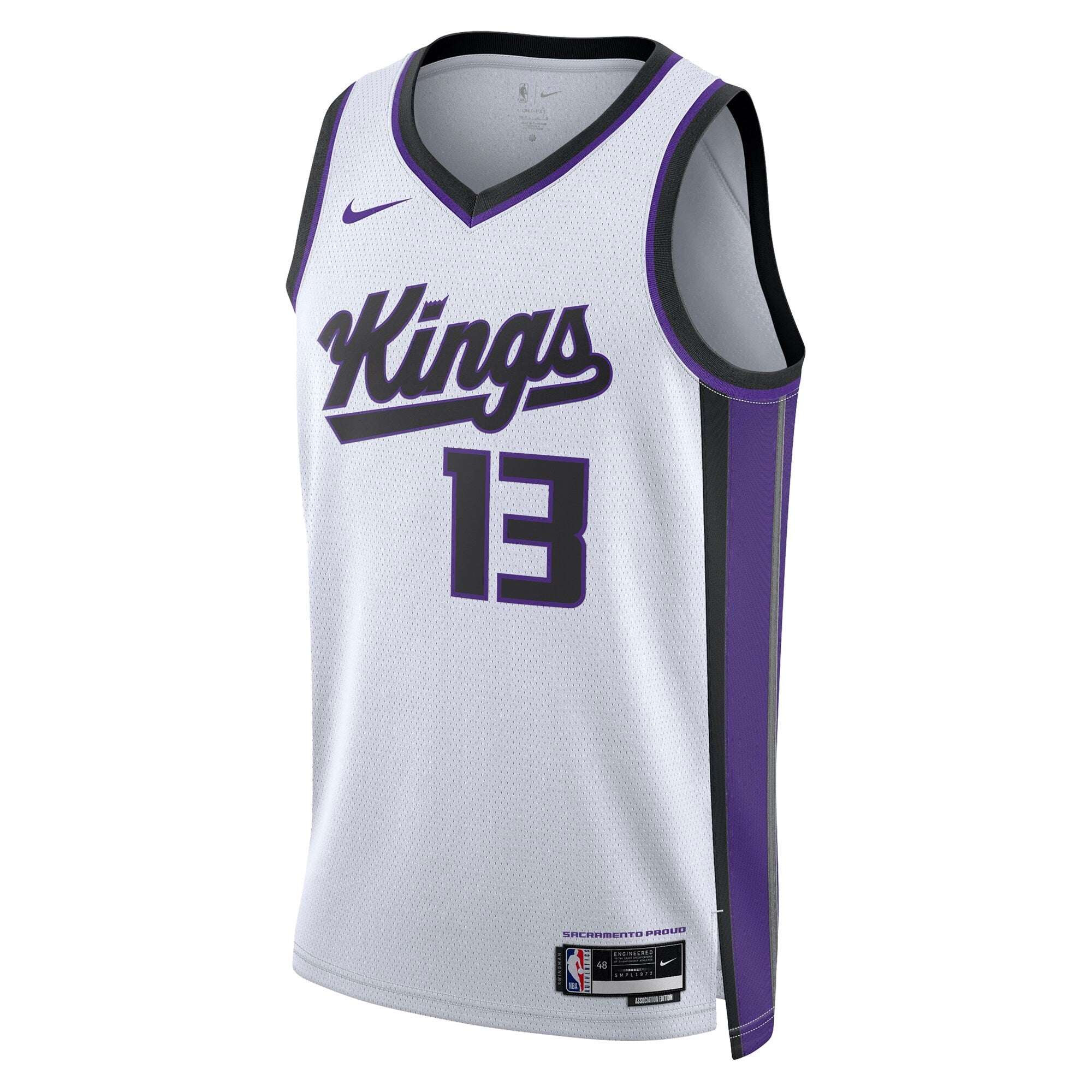 Sacramento Kings Nike Association Edition Swingman Jersey - White - Keegan Murray - Unisex