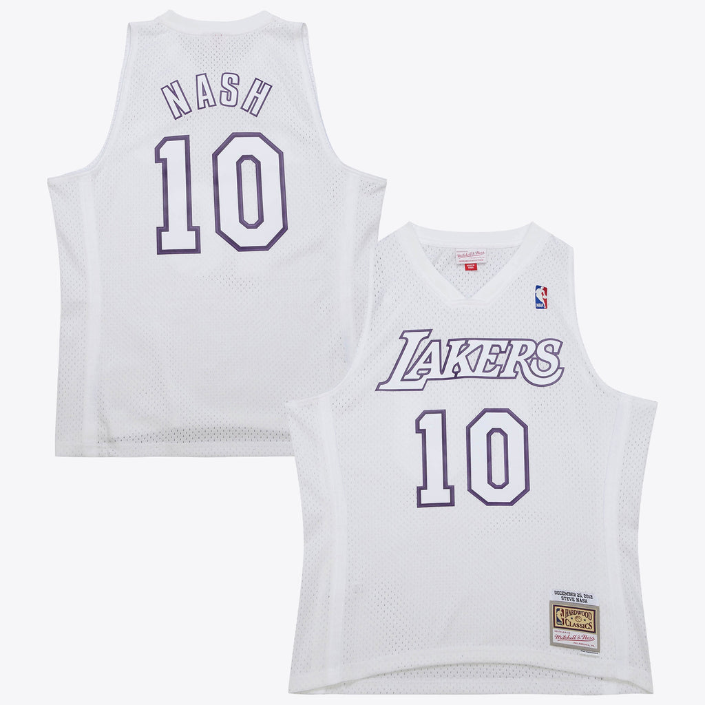 Los Angeles Lakers Mitchell & Ness Steve Nash 2012 Day Authentic Jersey - White