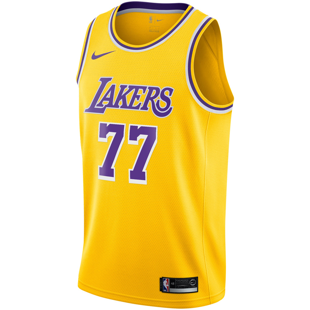 Los Angeles Lakers Nike Icon Edition Swingman Jersey - Gold - Luka Dončić - Youth