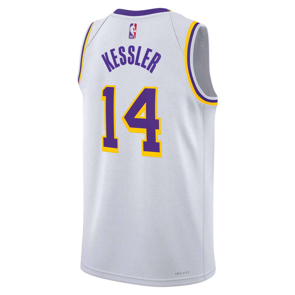 Los Angeles Lakers Nike Association Edition Edition Swingman Jersey - White - Walker Kessler - Unisex
