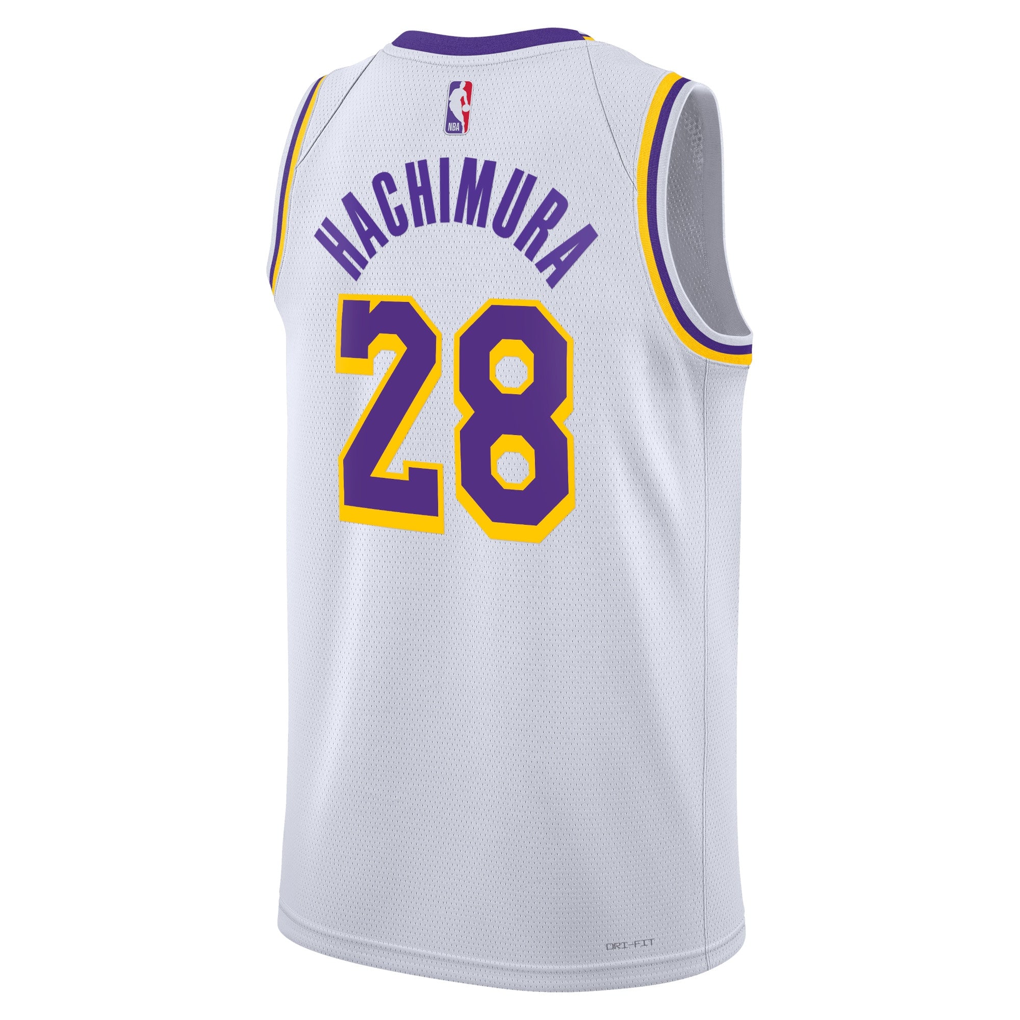 Los Angeles Lakers Nike Association Edition Swingman Jersey - White - Rui Hachimura - Unisex