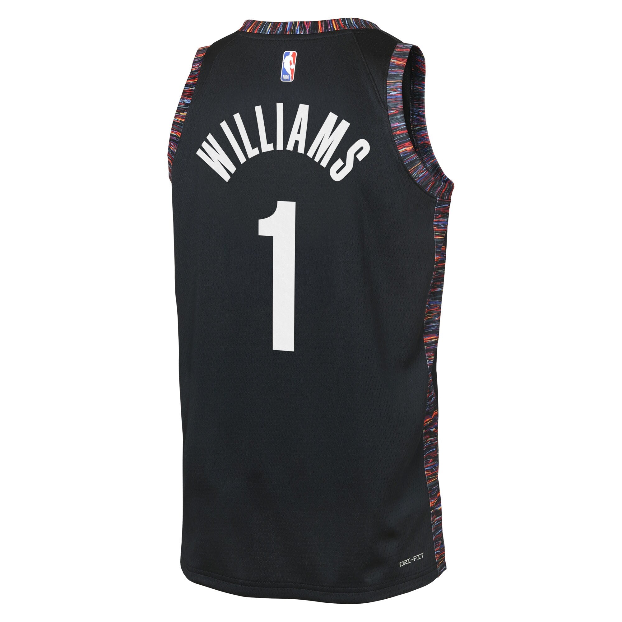Brooklyn Nets Nike 2025/26 City Edition Swingman Jersey - Black - Ziaire Williams - Youth