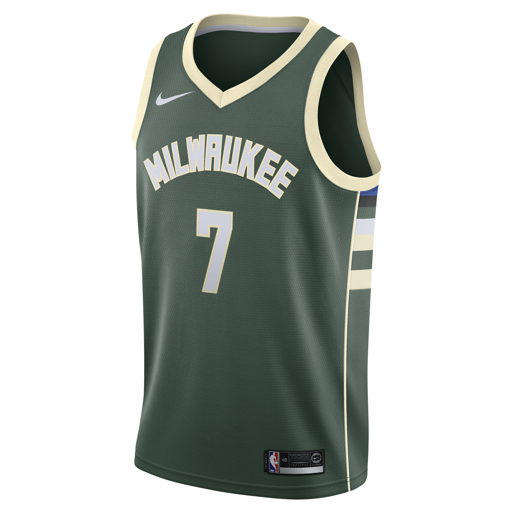 Milwaukee Bucks Nike Icon Edition Swingman Jersey - Hunter Green - Kevin Porter Jr. - Youth