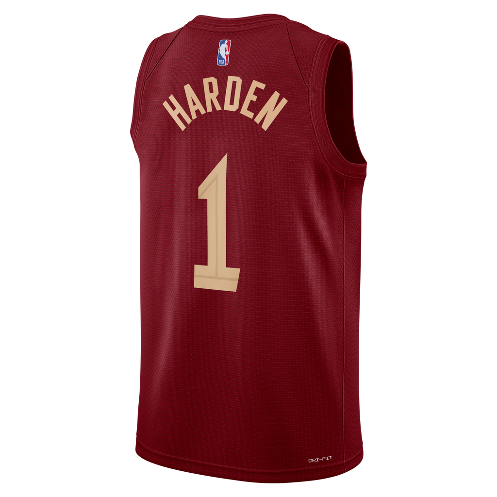 Cleveland Cavaliers Nike Icon Edition Swingman Jersey - Wine - James Harden - Unisex