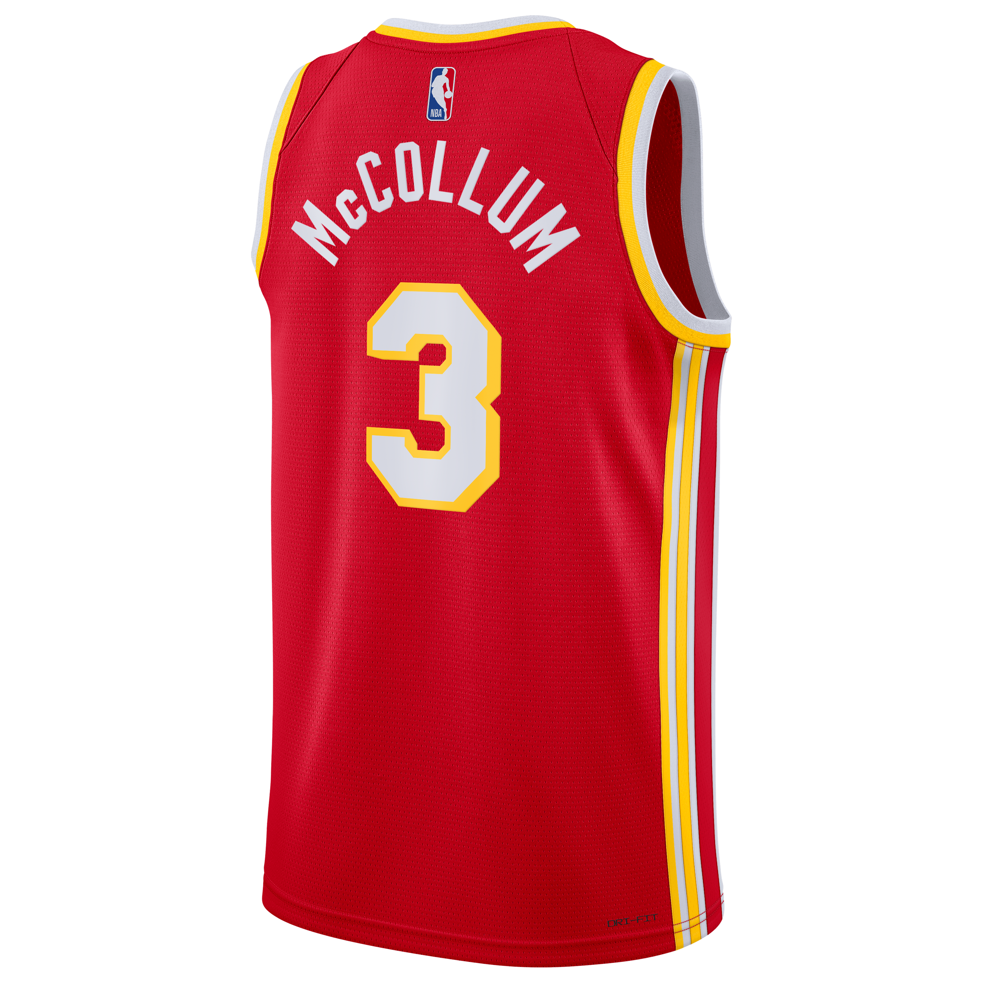 Atlanta Hawks Nike Icon Edition Swingman Jersey - Red - CJ McCollum - Unisex