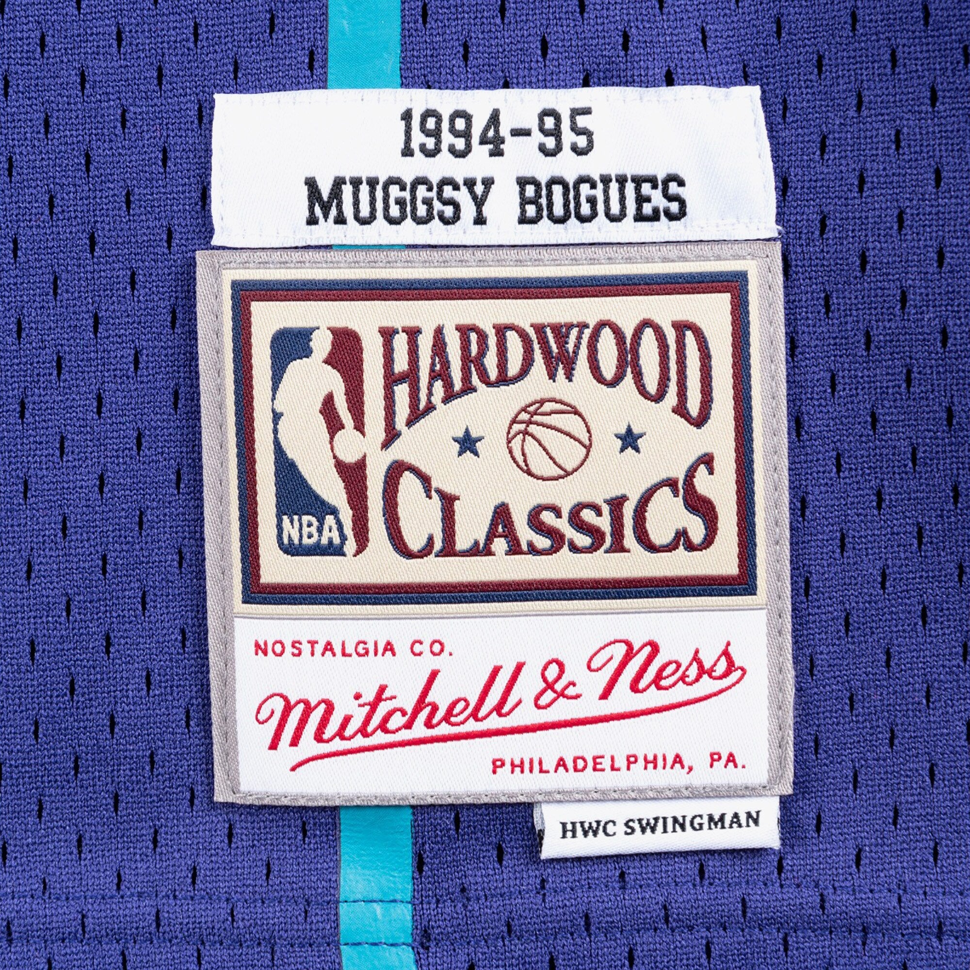 Charlotte Hornets Mitchell & Ness Muggsy Bogues 1994 Swingman Alternate Authentic Jersey - Purple