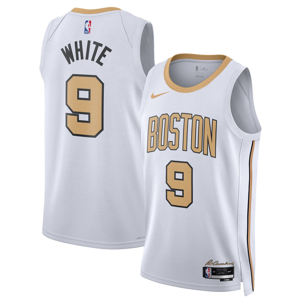 Boston Celtics Nike 2025/26 City Edition Swingman Jersey - White - Derrick White - Unisex