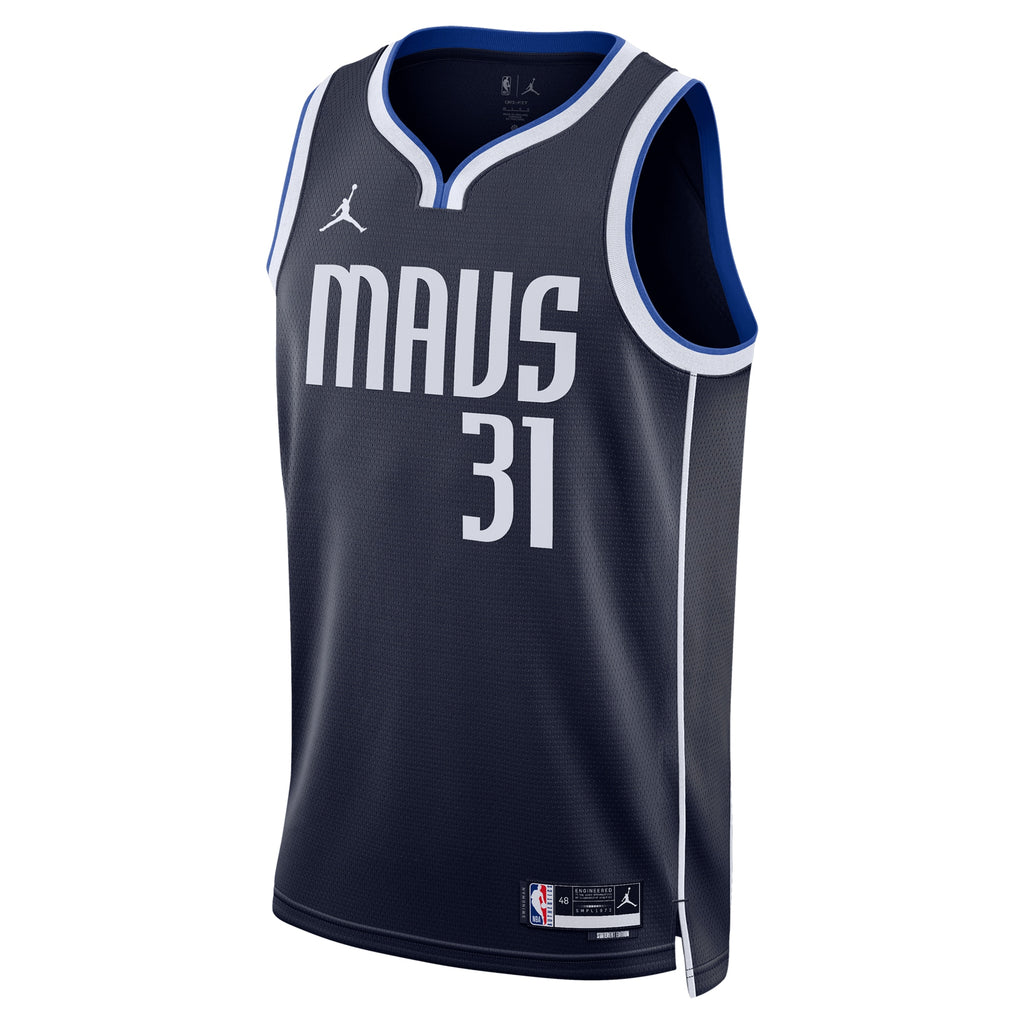 Dallas Mavericks Jordan Brand Statement Edition Swingman Jersey - Navy - Klay Thompson - Unisex