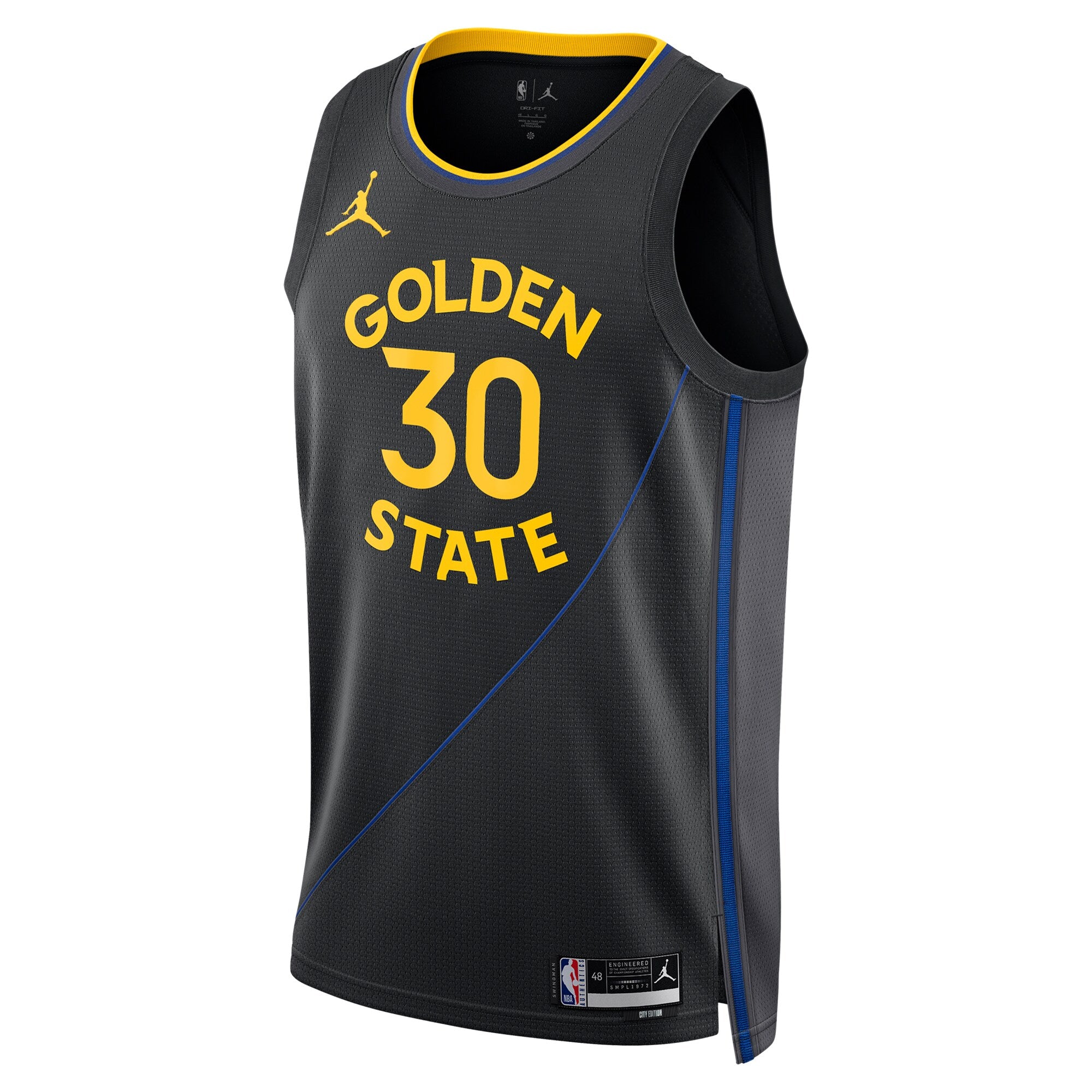 Golden State Warriors Jordan Brand 2024/25 Statement Edition Swingman Jersey - Black - Stephen Curry - Unisex