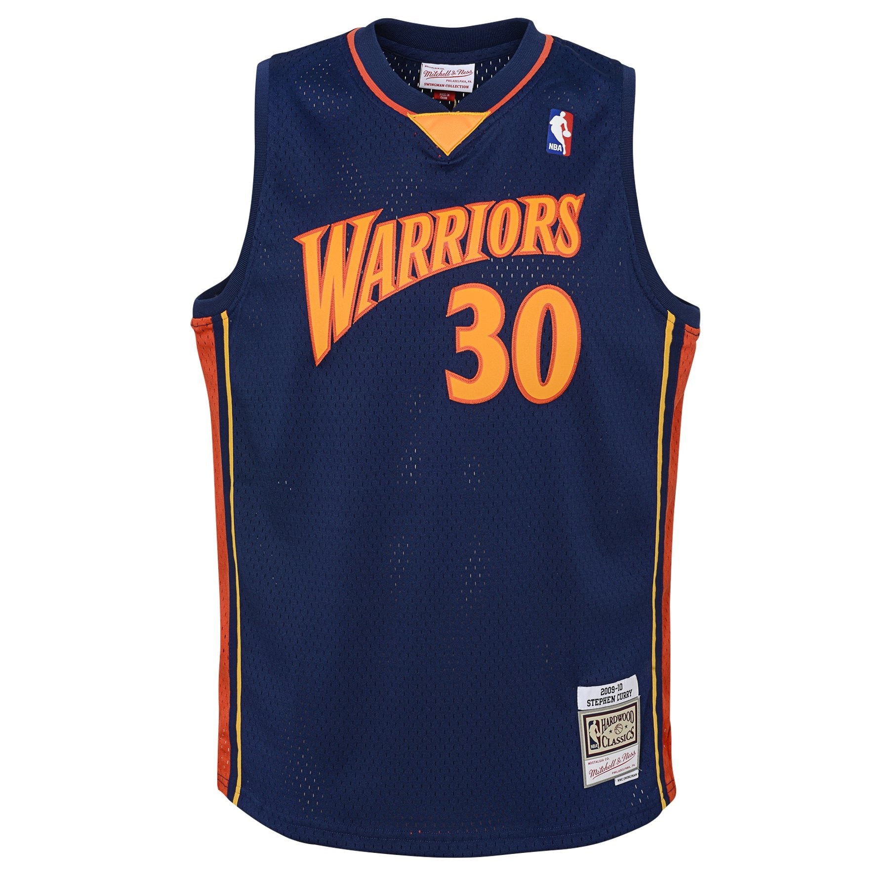 Golden State Warriors Stephen Curry Road Hardwood Classics Jersey - Youth