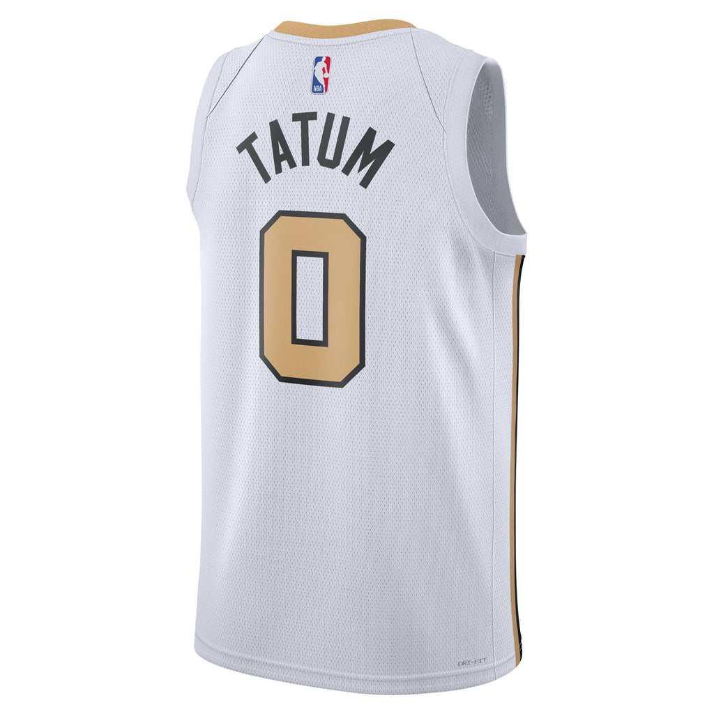 Boston Celtics Nike 2025/26 City Edition Swingman Jersey - White - Jayson Tatum - Unisex