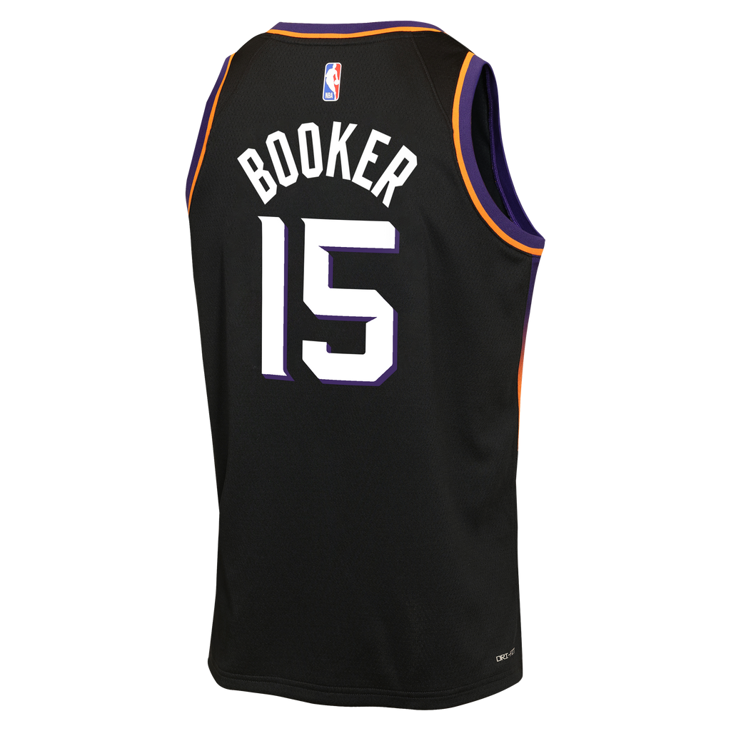 Phoenix Suns Jordan Brand Statement Edition Jersey - Black - Devin Booker - Youth