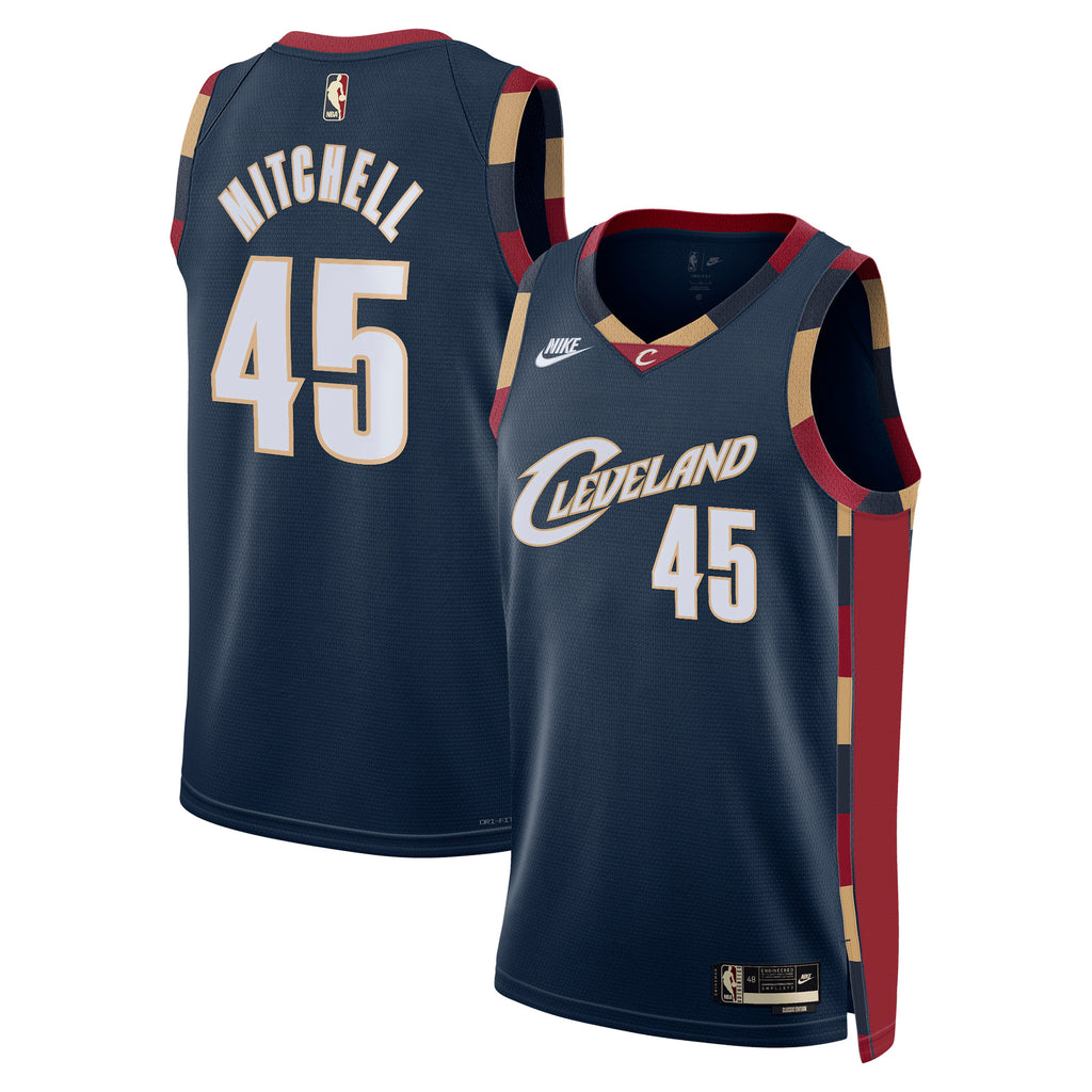 Cleveland Cavaliers Nike Classic Edition Jersey - Navy - Donovan Mitchell - Unisex