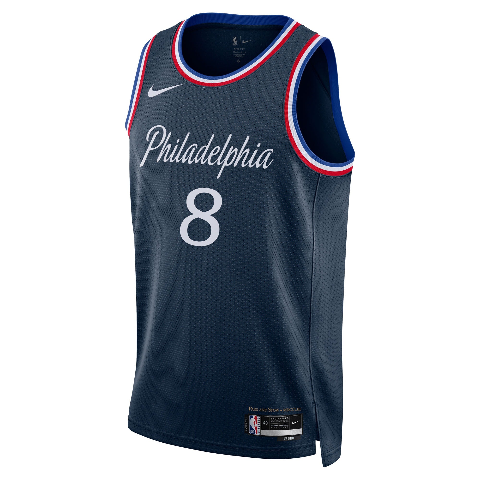 Philadelphia 76ers Nike 2025/26 City Edition Swingman Jersey - Navy - Paul George - Unisex