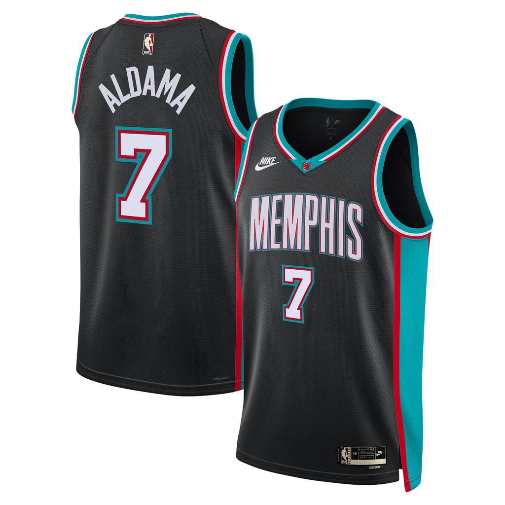 Memphis Grizzlies Nike Classic Edition Jersey - Black - Santi Aldama - Unisex
