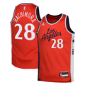 LA Clippers Jordan Brand Statement Edition Swingman Jersey - Red - Rui Hachimura - Youth