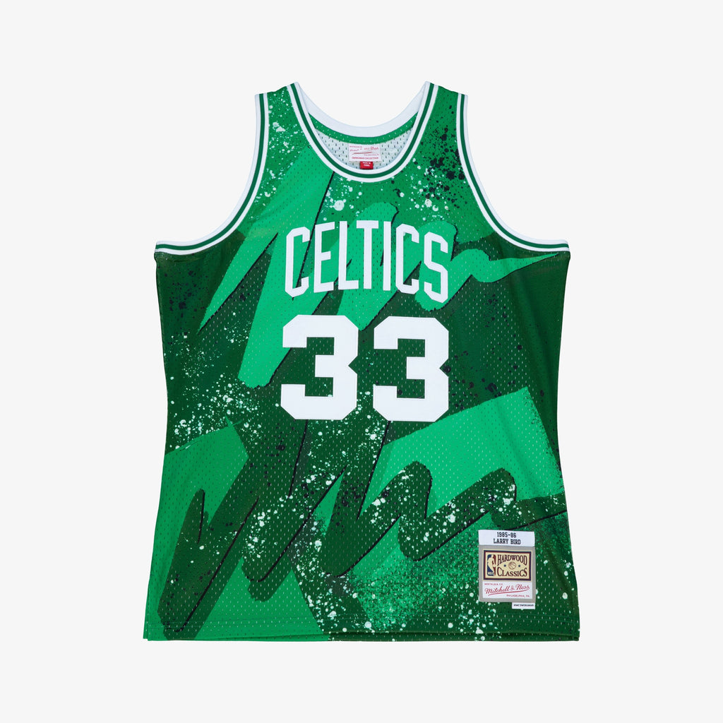 Boston Celtics Mitchell & Ness Larry Bird 1985 Hyper Hoops Swingman Jersey - Green