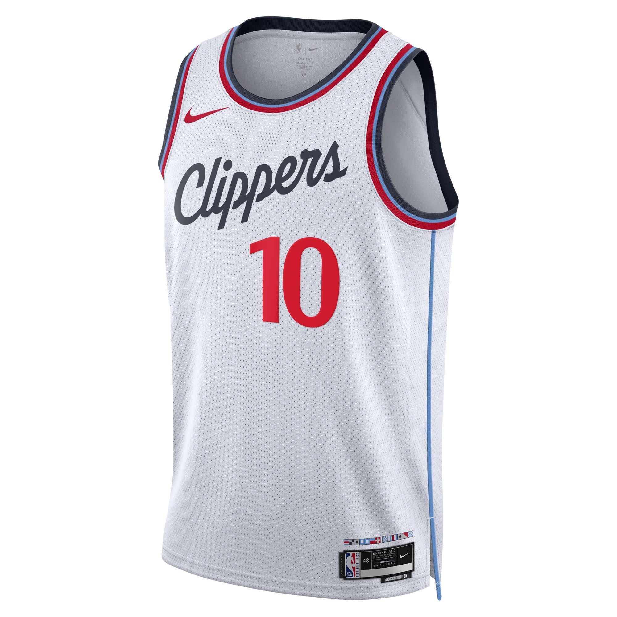 Los Angeles Clippers Nike Association Edition Swingman Jersey - White - Darius Garland - Unisex