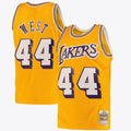 Los Angeles Lakers Jerry West Road Swingman Jersey By Mitchell & Ness - Light Gold - Mens