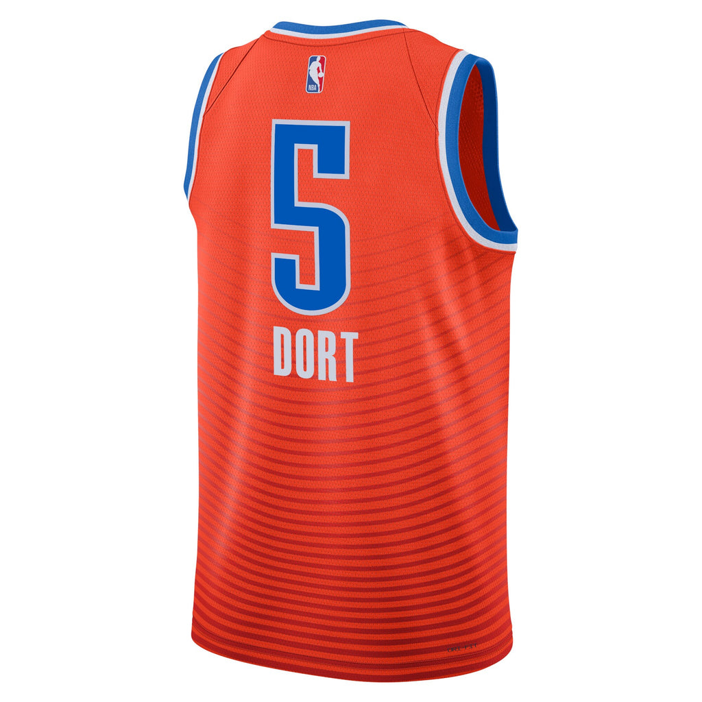 Oklahoma City Thunder Jordan Statement Edition Swingman Jersey - Orange - Luguentz Dort - Unisex
