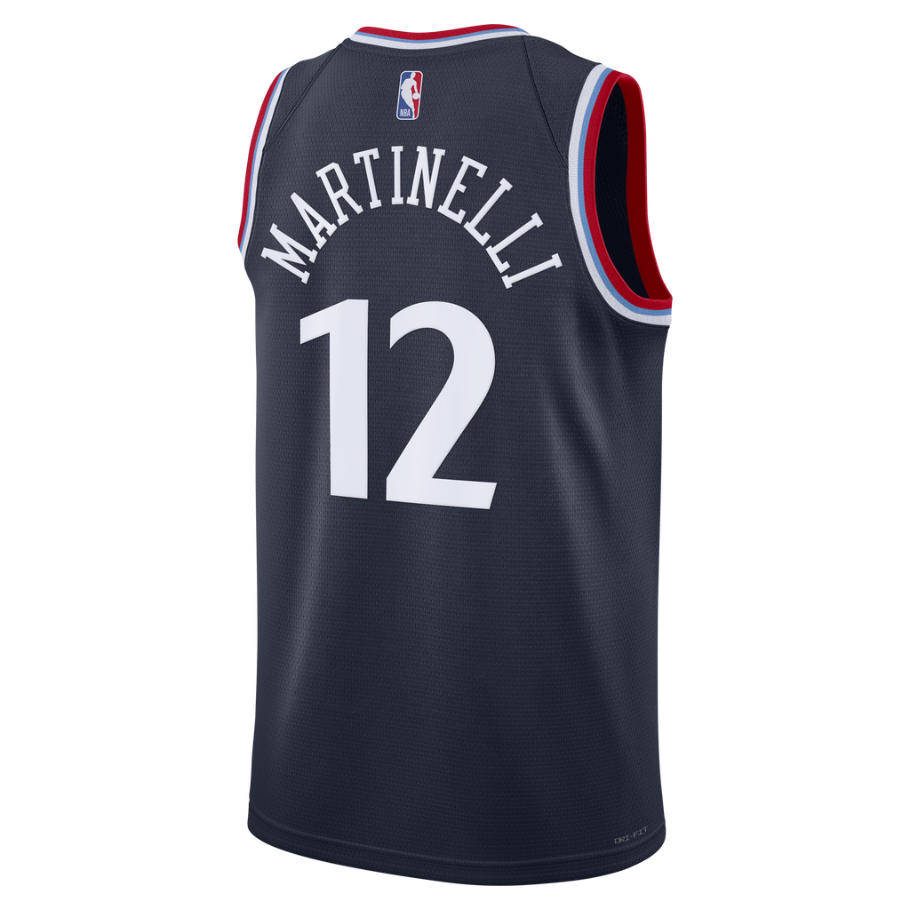 Los Angeles Clippers Nike Replica Icon Edition Swingman Jersey - Navy - Nick Martinelli - Unisex