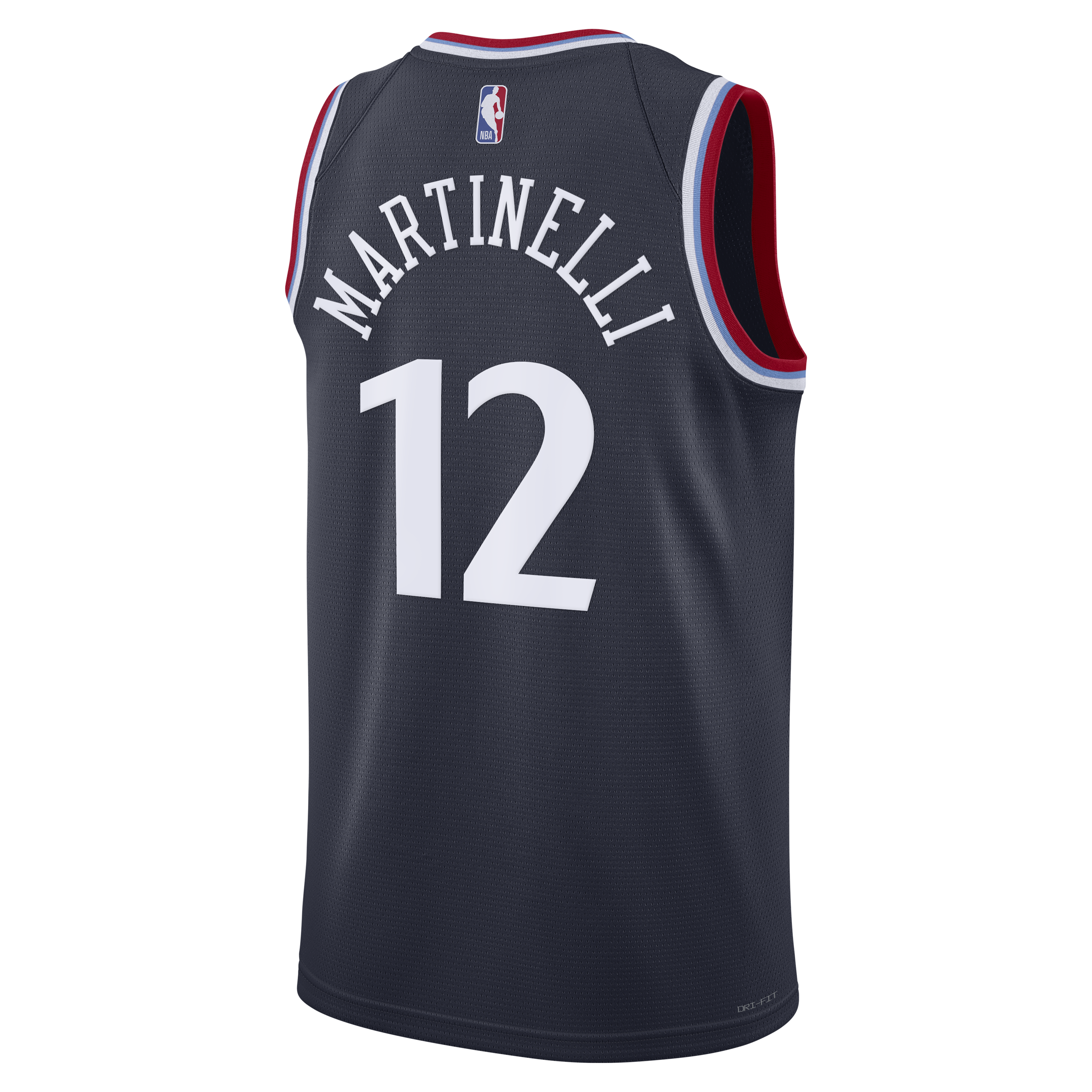 Los Angeles Clippers Nike Replica Icon Edition Swingman Jersey - Navy - Nick Martinelli - Unisex