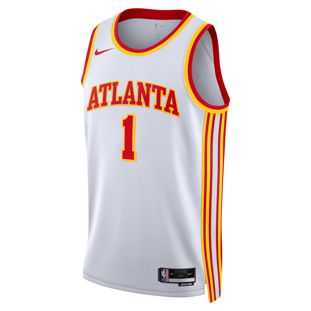 Atlanta Hawks Nike Association Edition Swingman Jersey - White - Jalen Johnson - Unisex