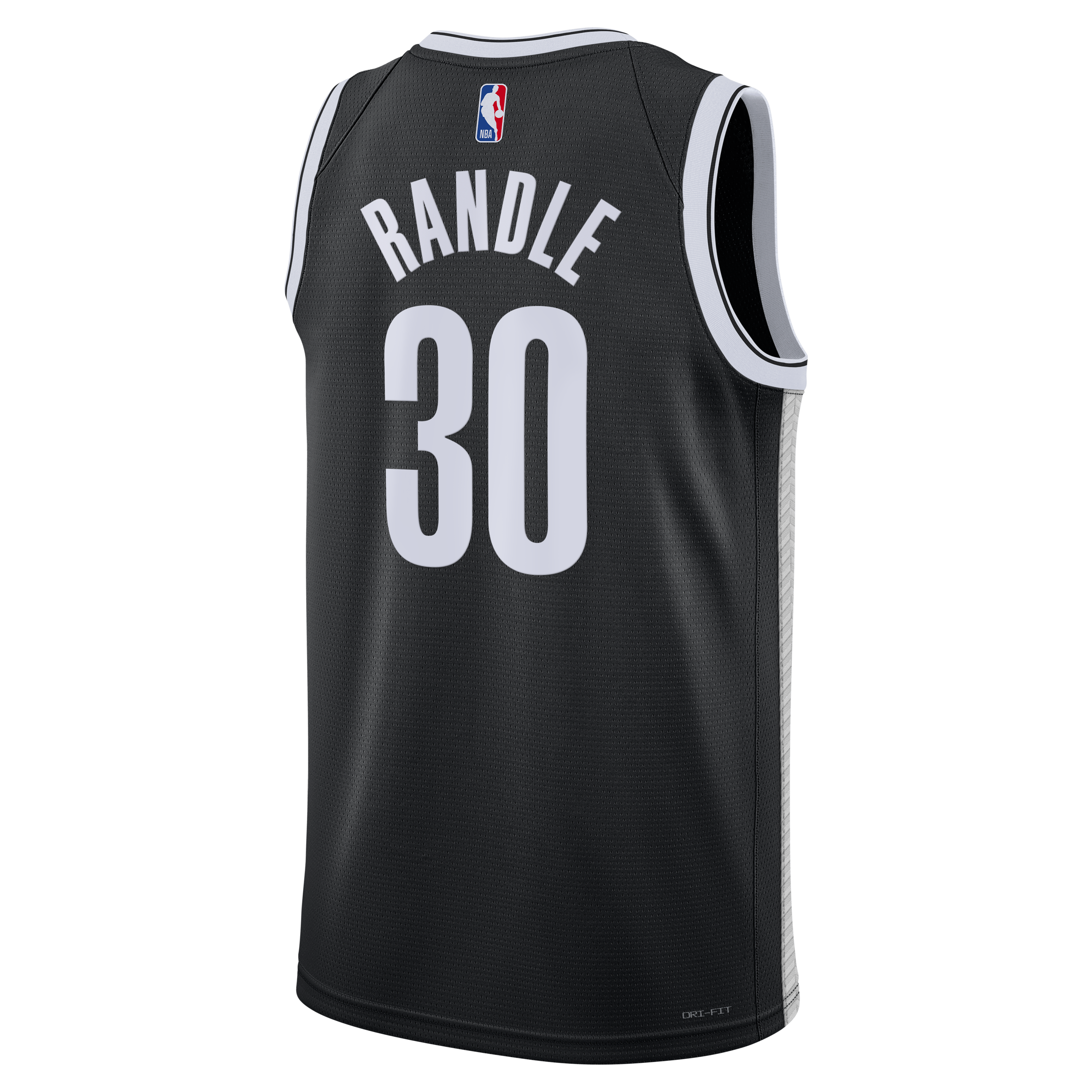 Brooklyn Nets Nike Icon Swingman Jersey- Black - Julius Randle - Unisex
